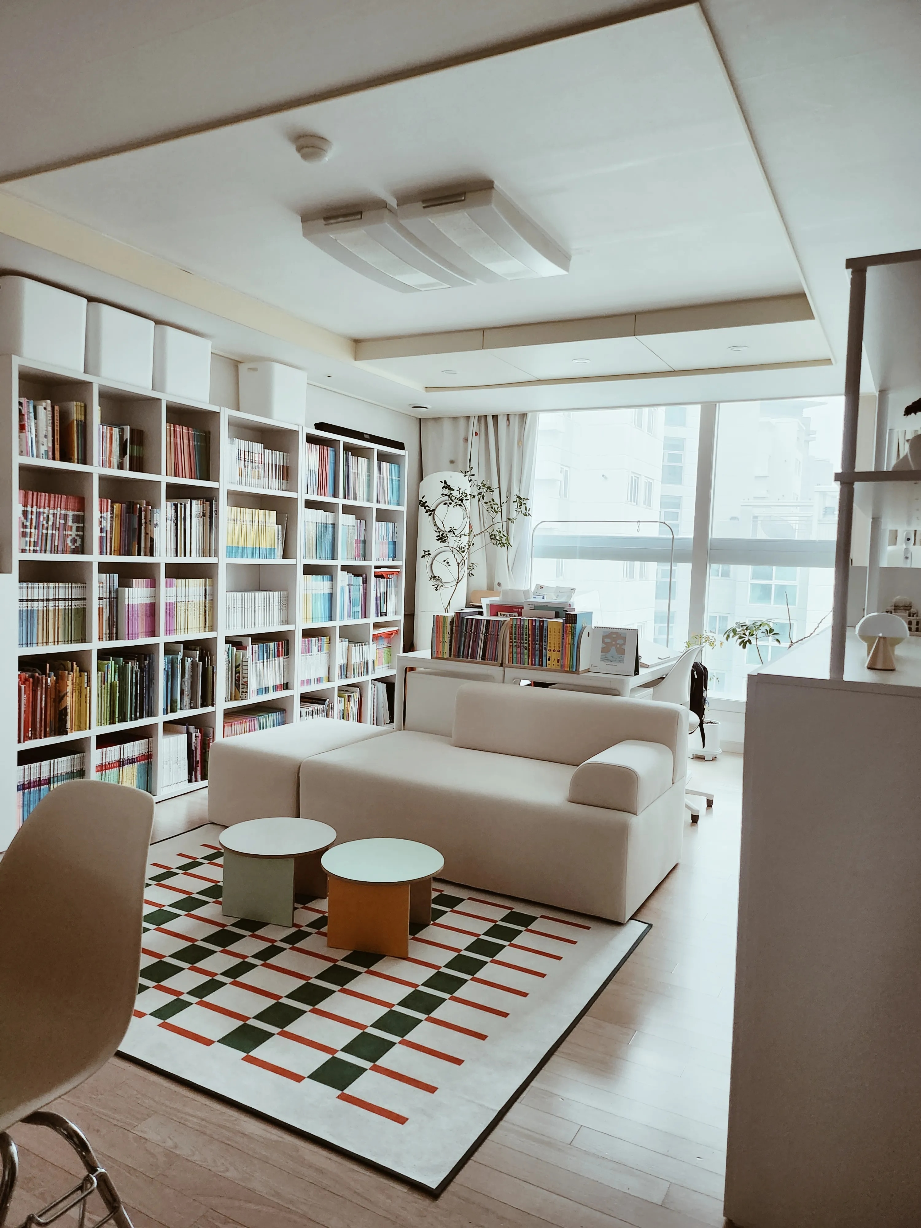 Checkered Chenille Mid-Century Area Rug user photo
