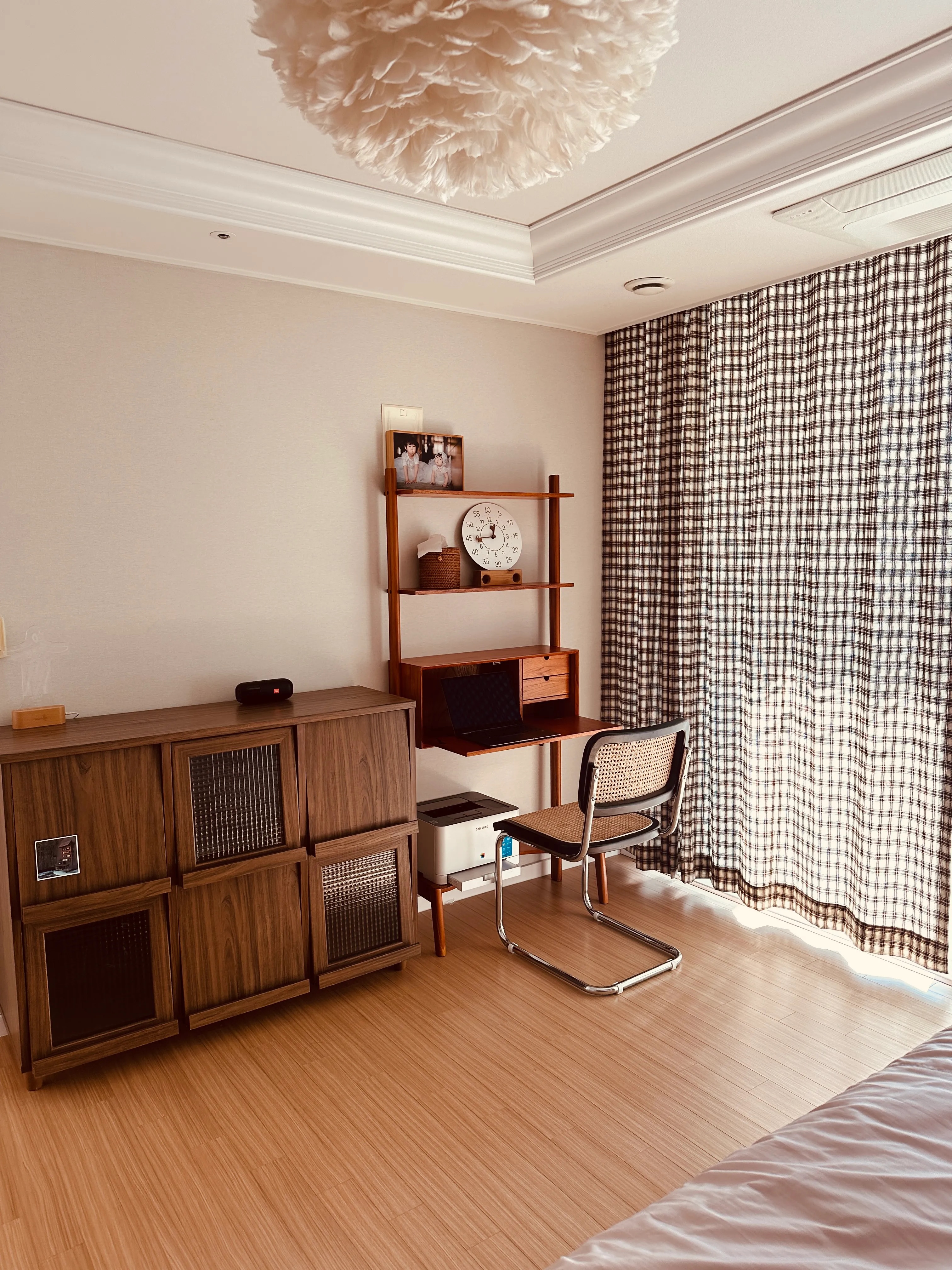 Cozy Brown Plaid Curtain user photo