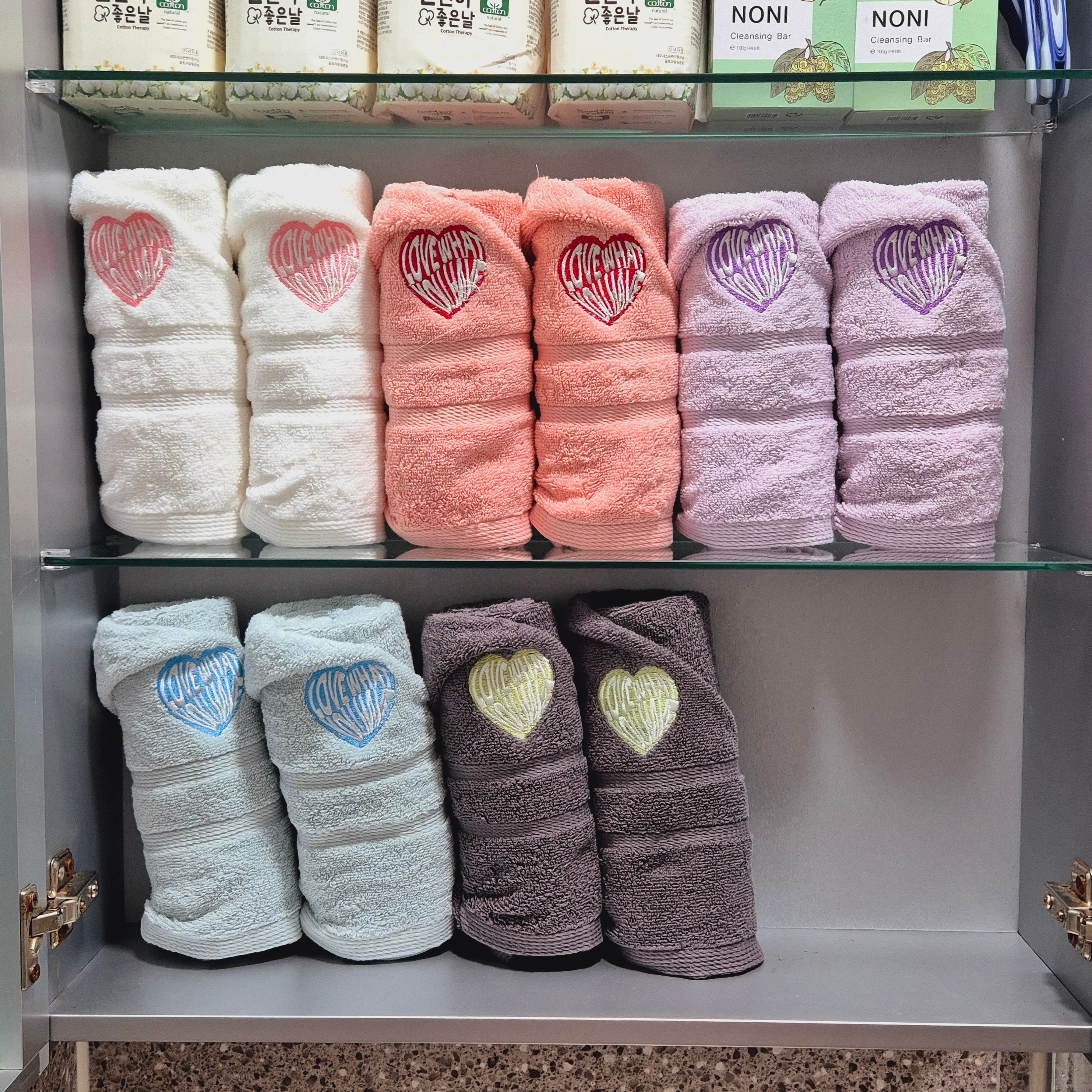 Heart Embroidery Kitsch Towel Set (10-Pack) user photo