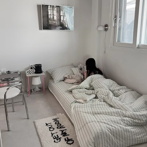 '젤리팝 말랑 모찌 사계절 차렵이불 베개세트 S/Q 3color' 제품으로 꾸민 유저들의 스타일링샷 | 오늘의집 유저들의 집꾸미기