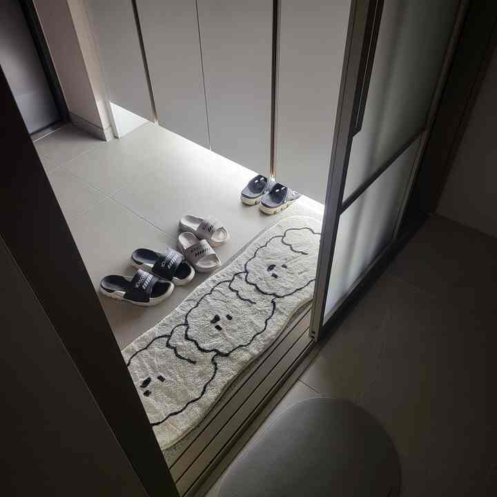 ソフト 吸水マット 2点セット［6色・2サイズ］を使ったコーディネート 1