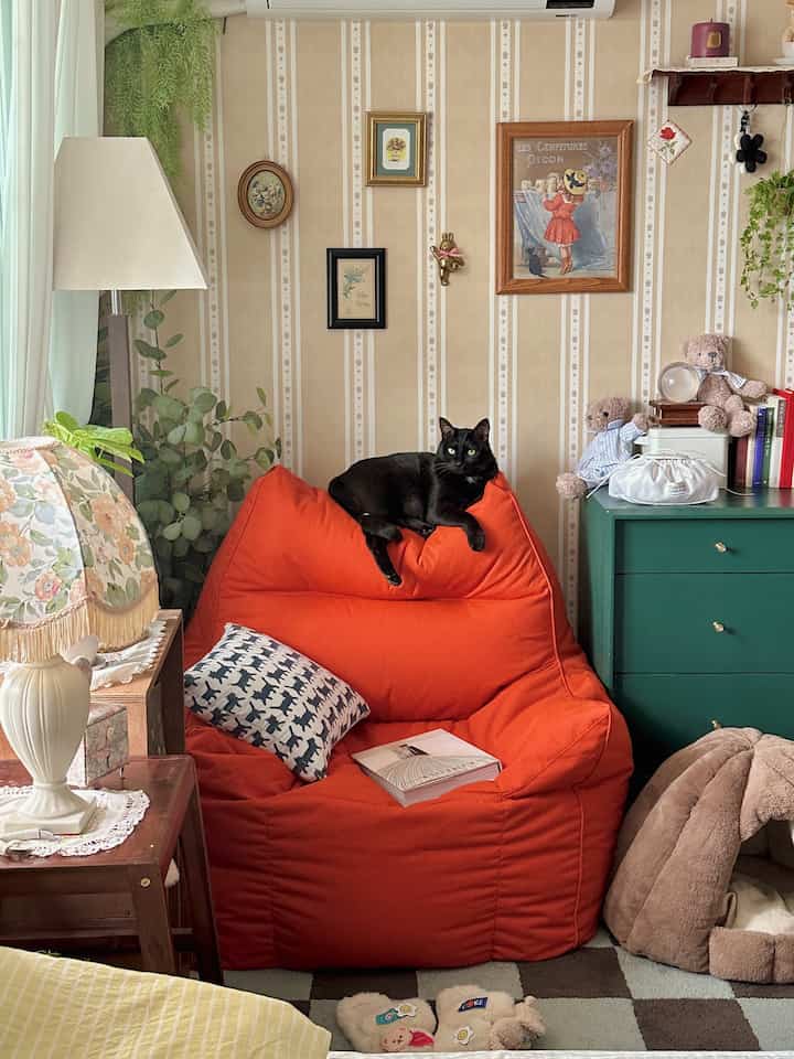 TOM meta-care 防水 ビーズソファ 1人掛け［4色］を使ったコーディネート 1