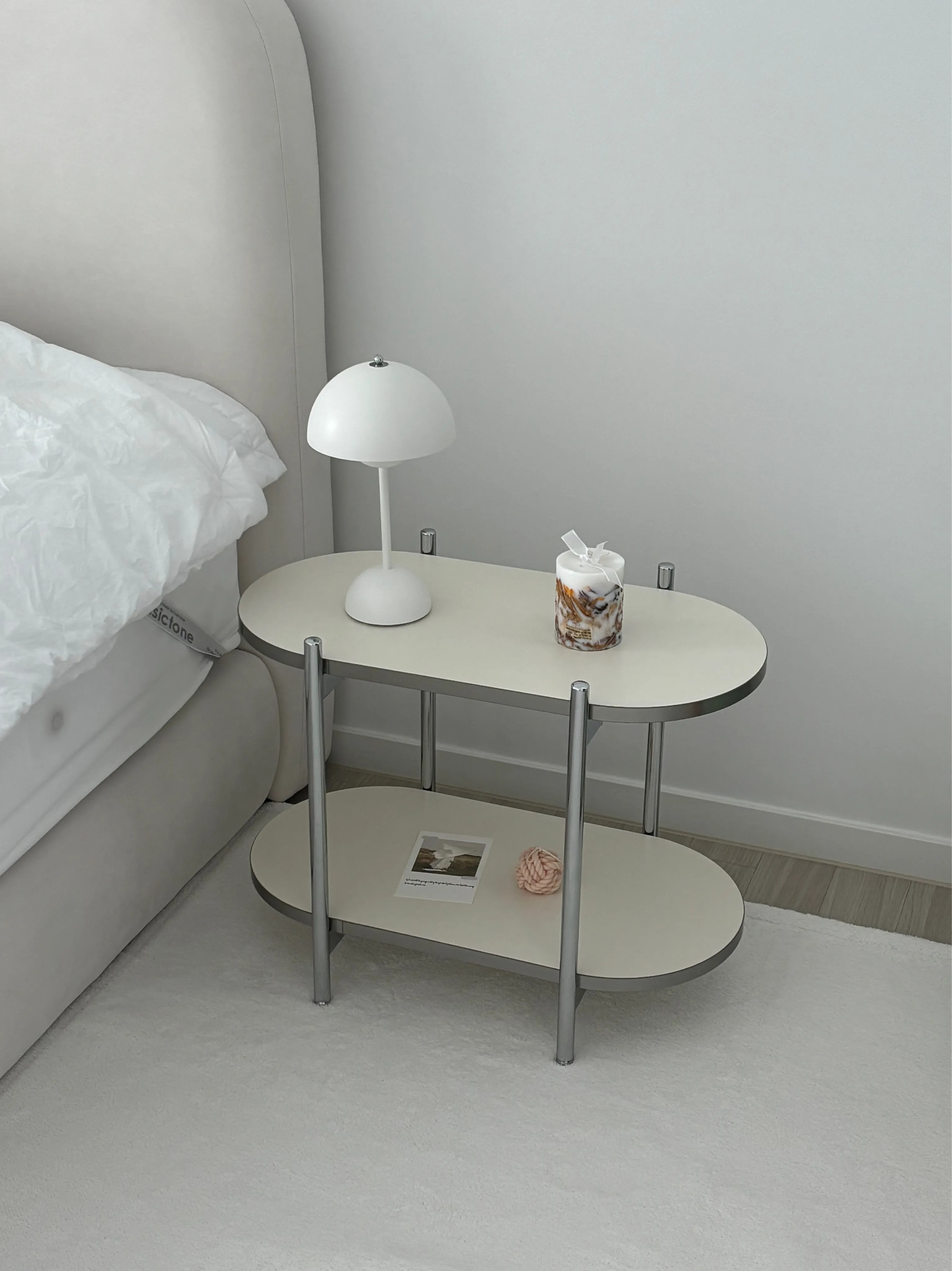 Mid-Century Round Two-Tier Side Table user photo