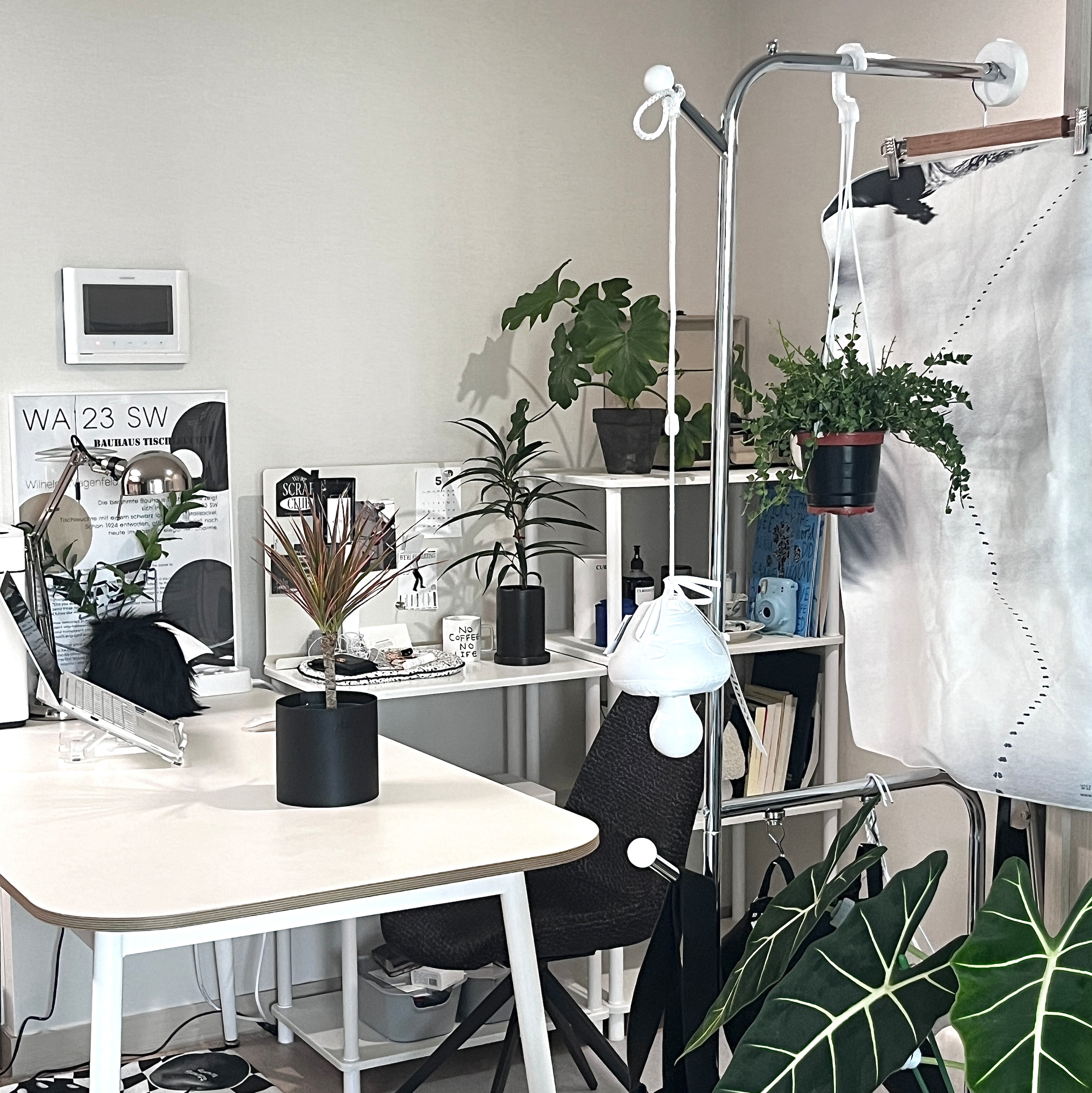 house recipe VINE ハンガーラック［3色］ シルバー ホワイト ブラック