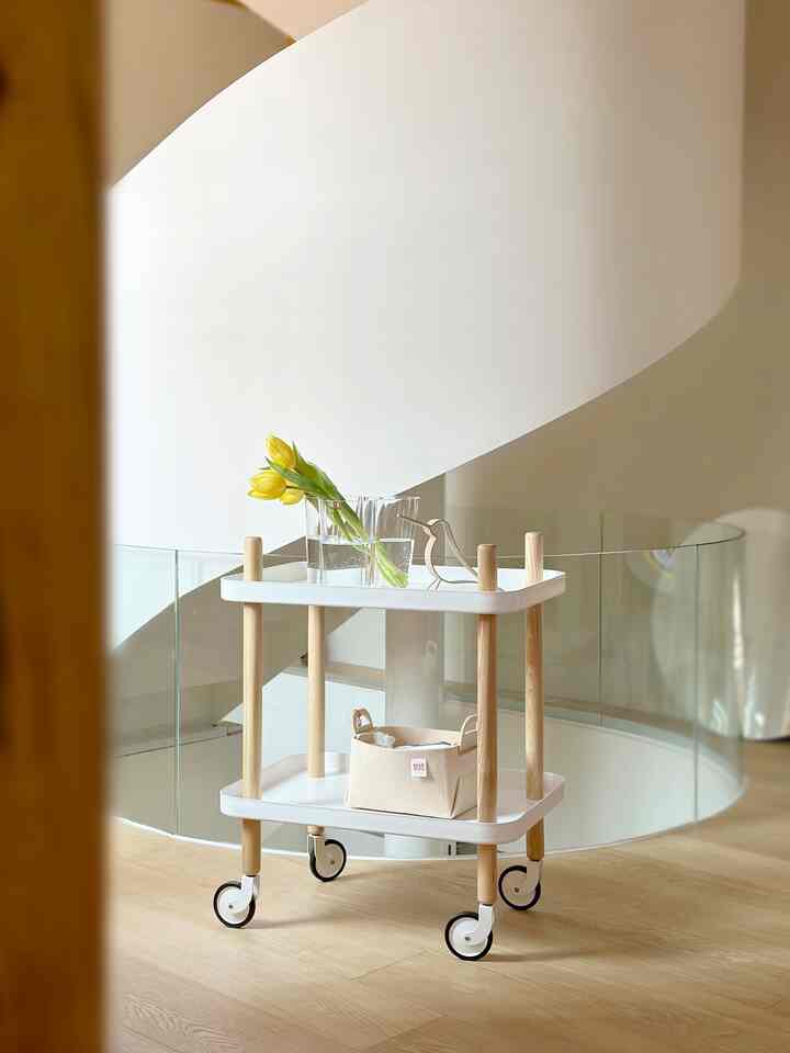 #今日の私の家
新しく入ったトロリー 
この娘は花瓶と木の鳥を上げておくととてもよく似合います🤎
赤ちゃんの部屋にもよく似合うようなかわいいデザイン
#ノーマンコペンハーゲン 
