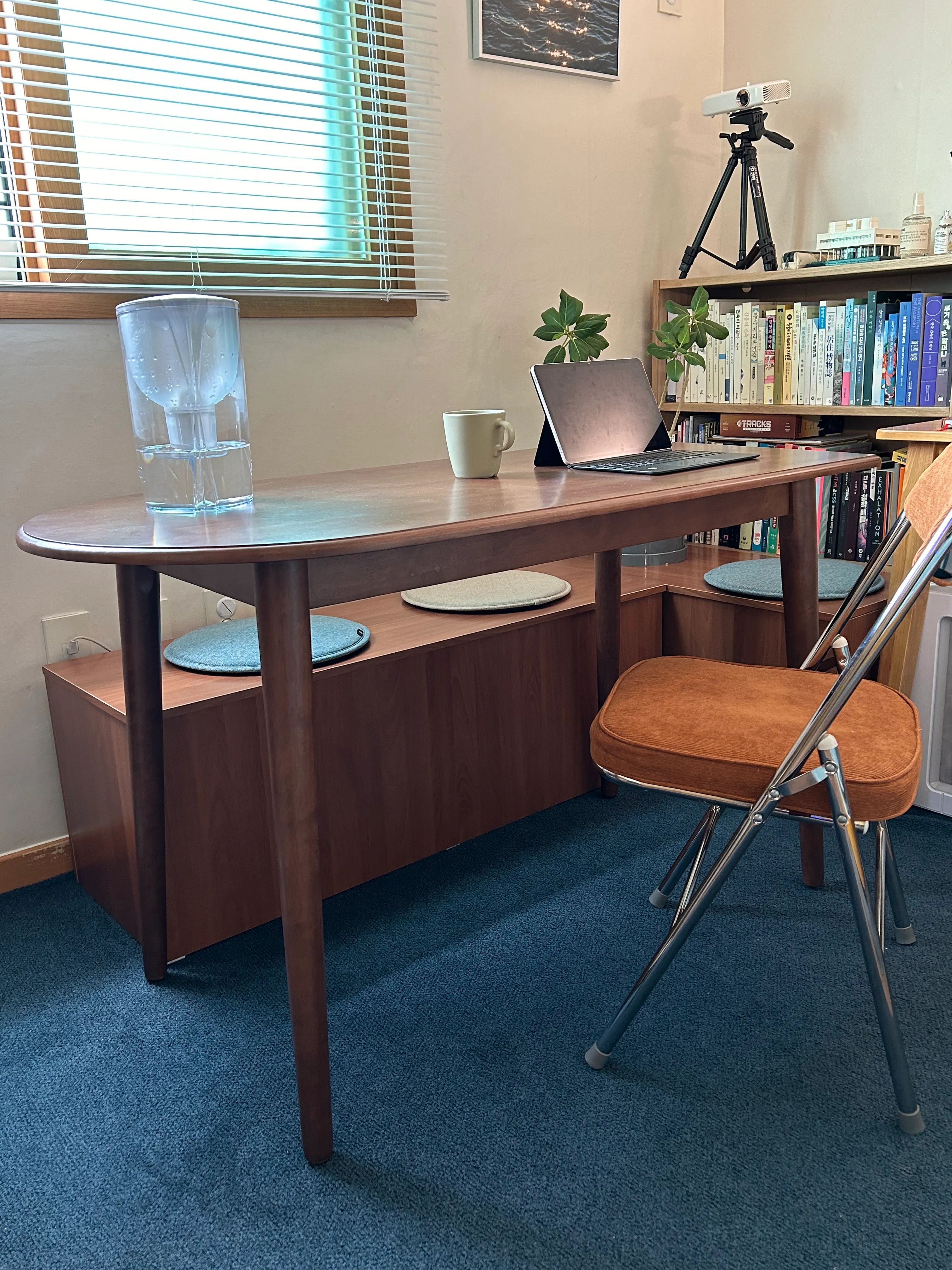 Walnut Half Oval Dining Table user photo
