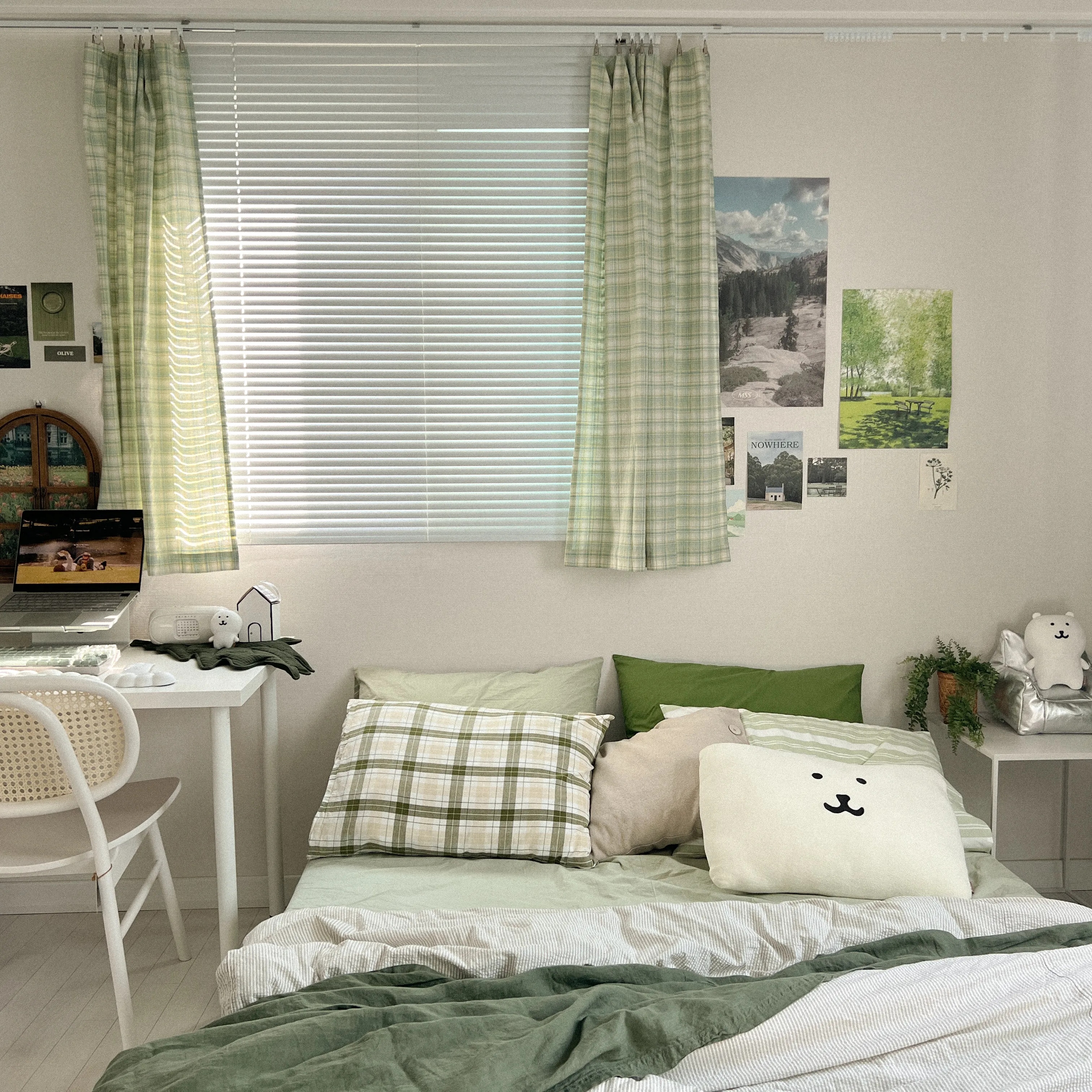 Vintage Check Door Curtain user photo