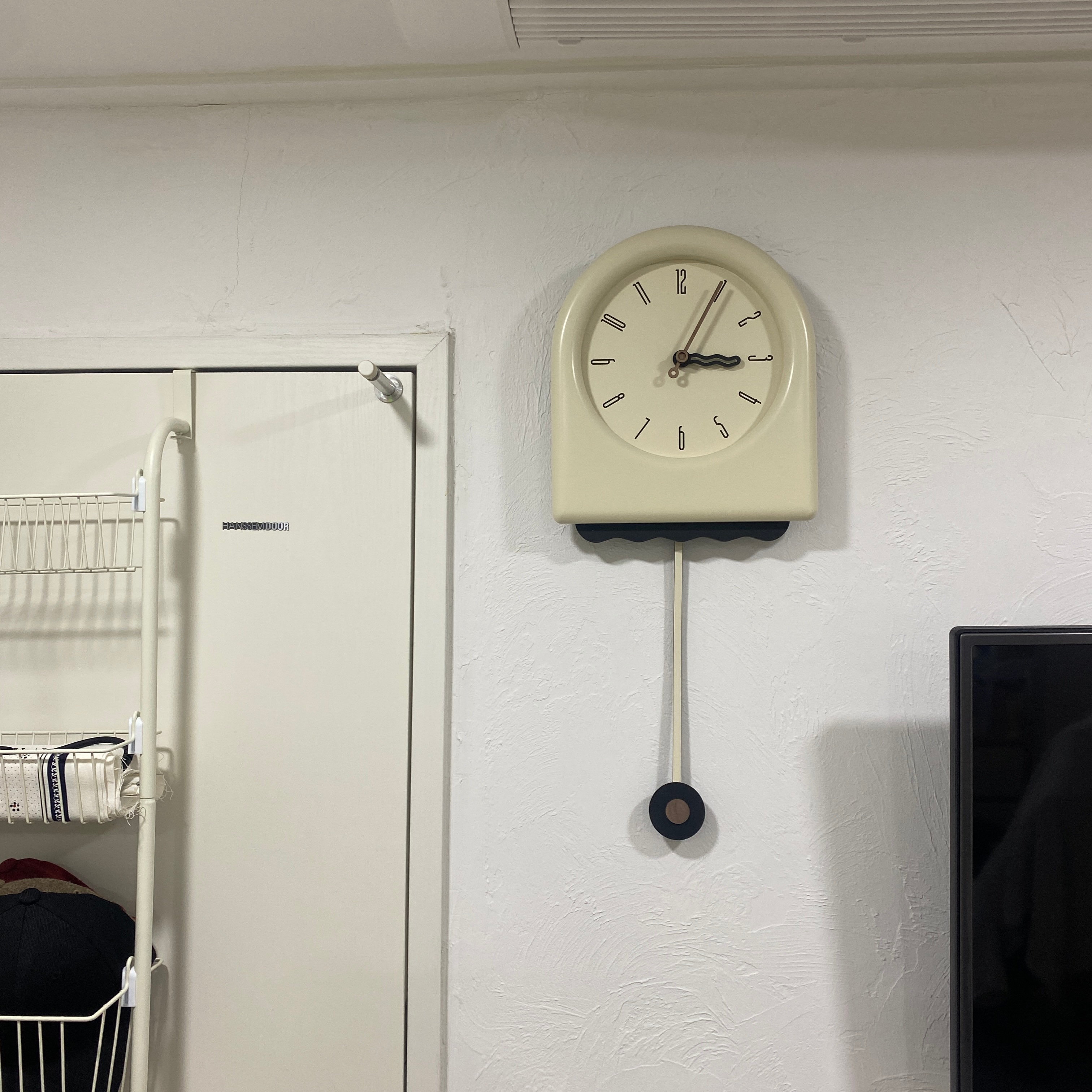 On My Mood Cream Pendulum Wall Clock user photo