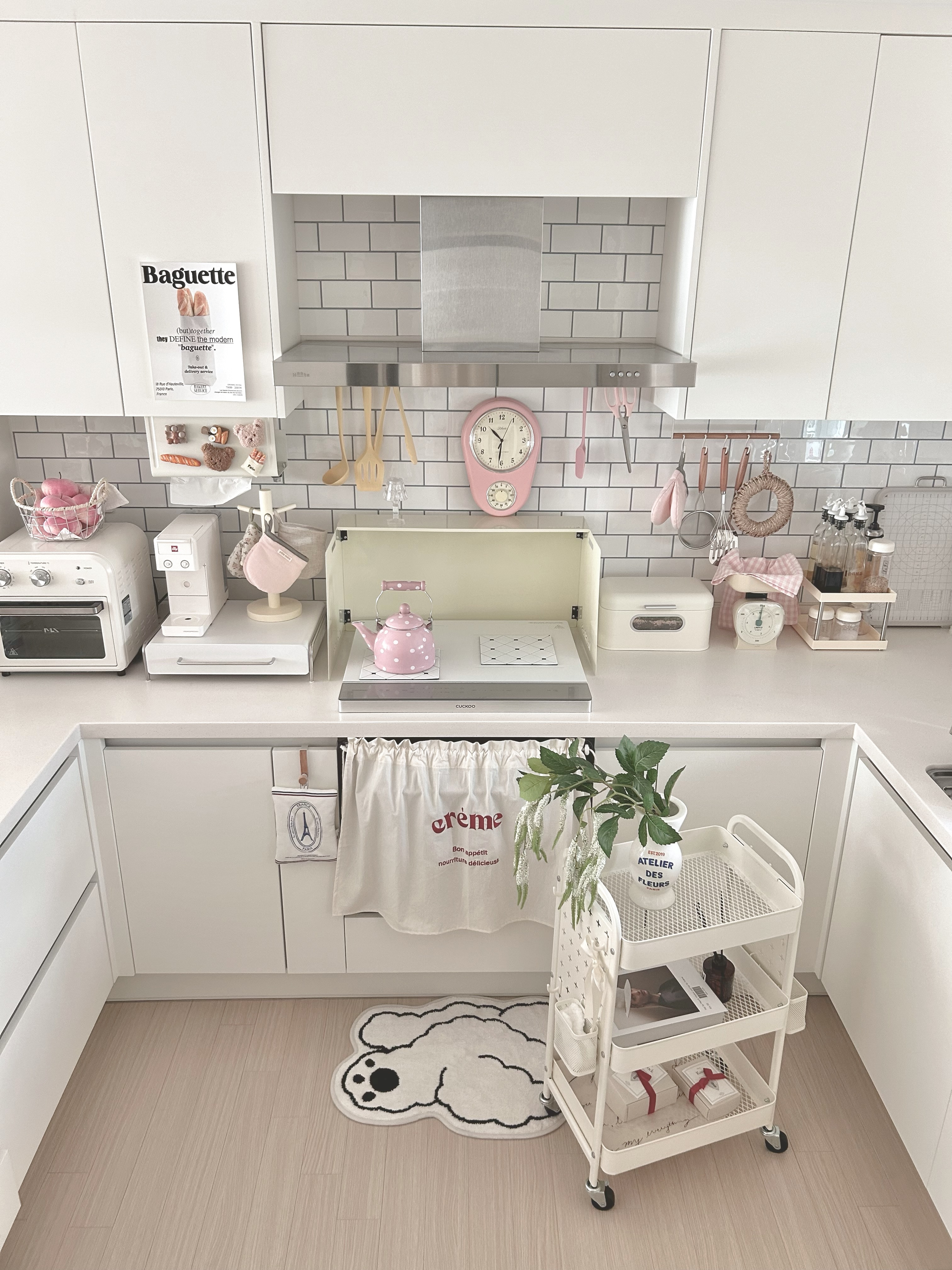 Kinsley Pegboard Utility Trolley Cart user photo