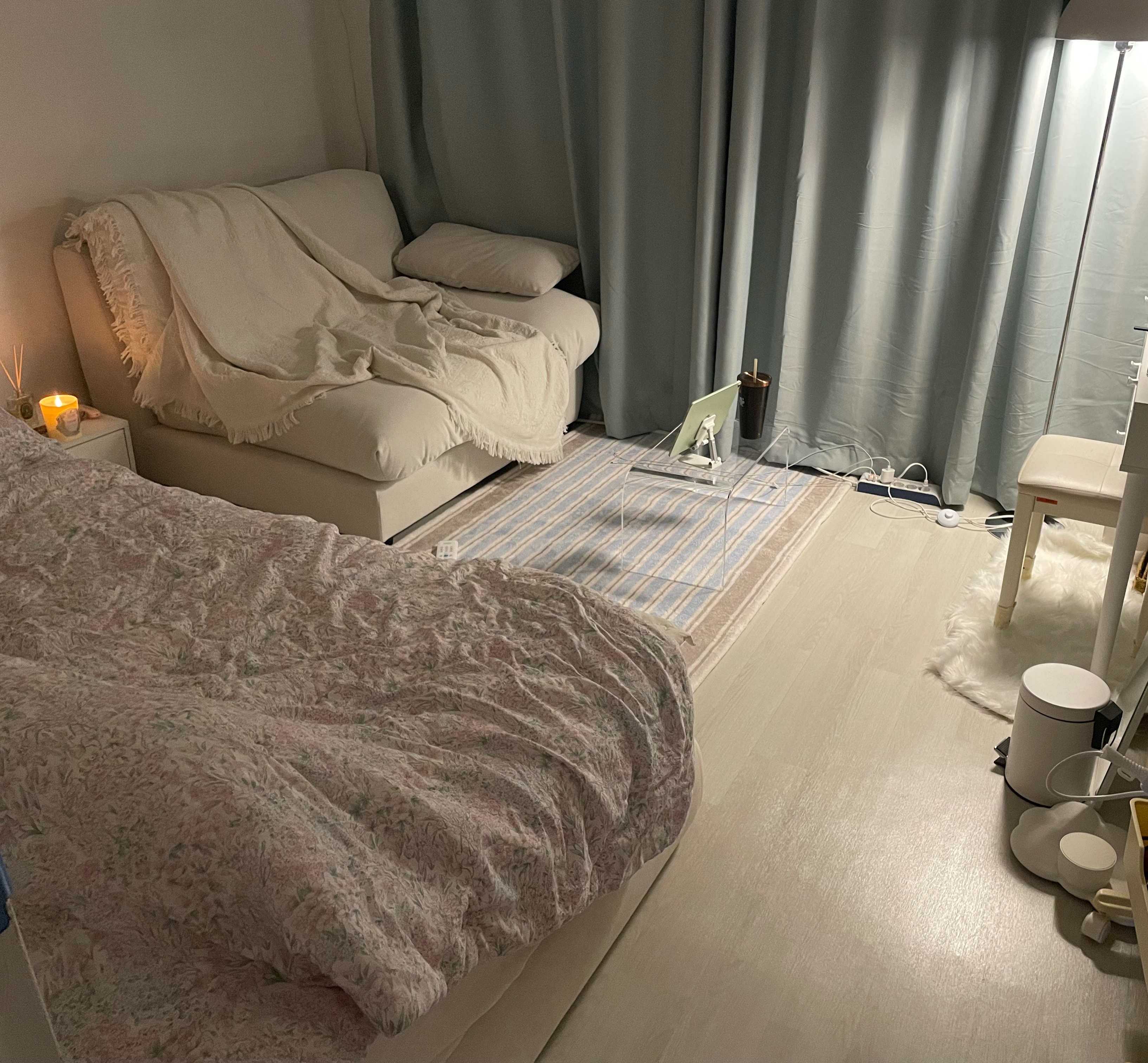 Blue Stripe Bedside Rug user photo