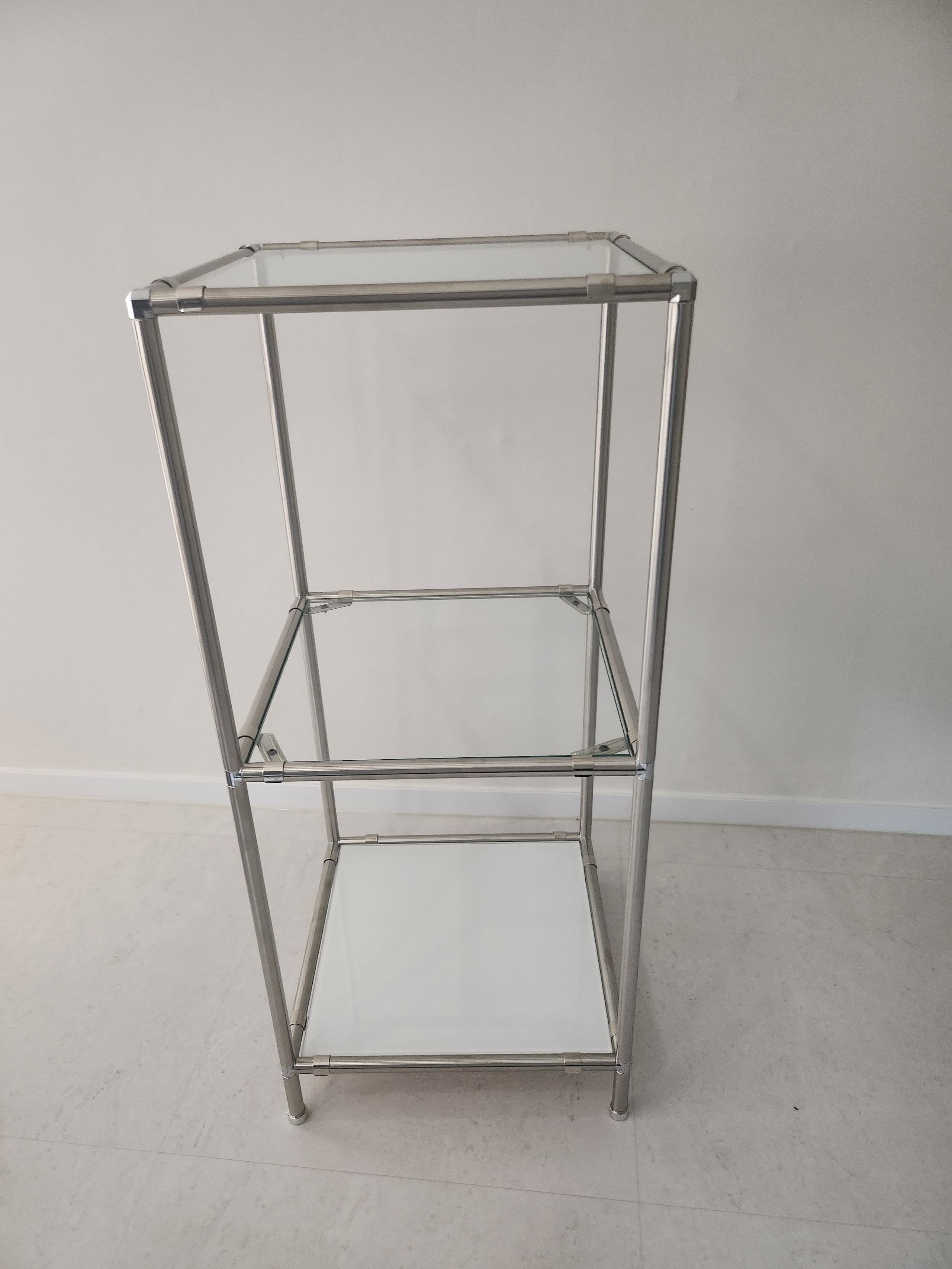 MARCI 3段 モジュール ガラス ラック 33cm［2種］ 透明 ガラス 高さ