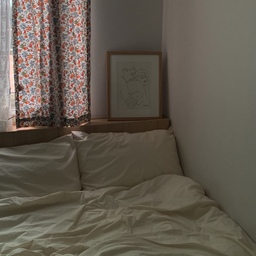 베이지침구와 레트로커튼 으로 바꿔 봤어요 🛌