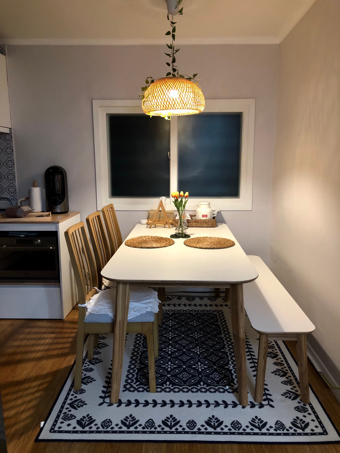 ダイニングチェア IKEA EKEDALEN エーケダーレン 椅子 白 IKEA
