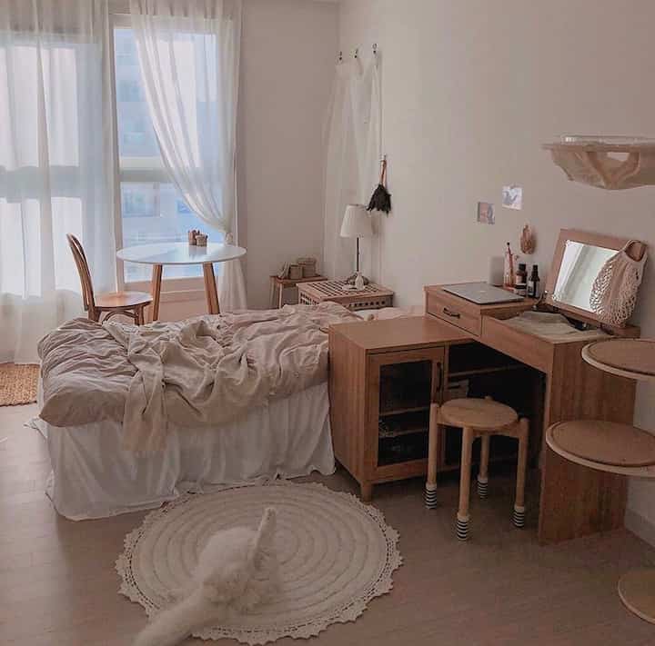 옵션 블라인드 빼버리고 커텐달기✨
