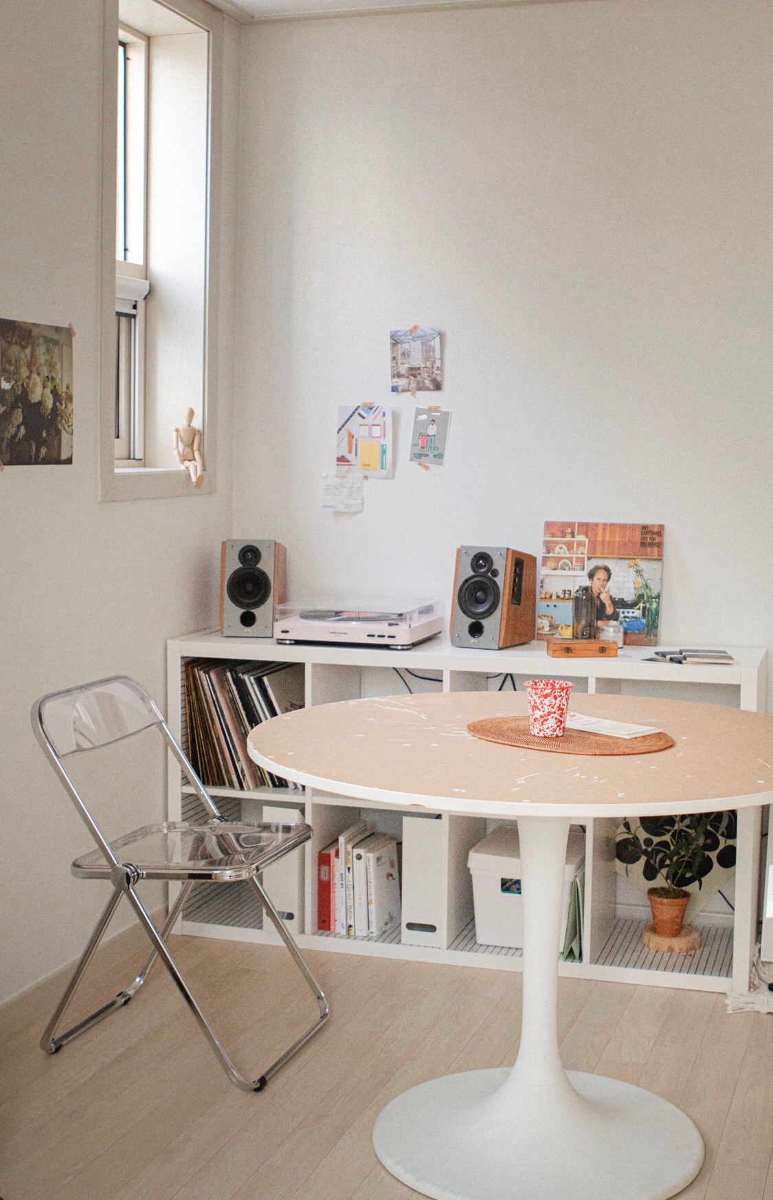 IKEA DOCKSTA ドクスタ ラウンドテーブル DOCKSTA ドクスタ テーブル, ホワイト/ホワイト, 103 cm - IKEA