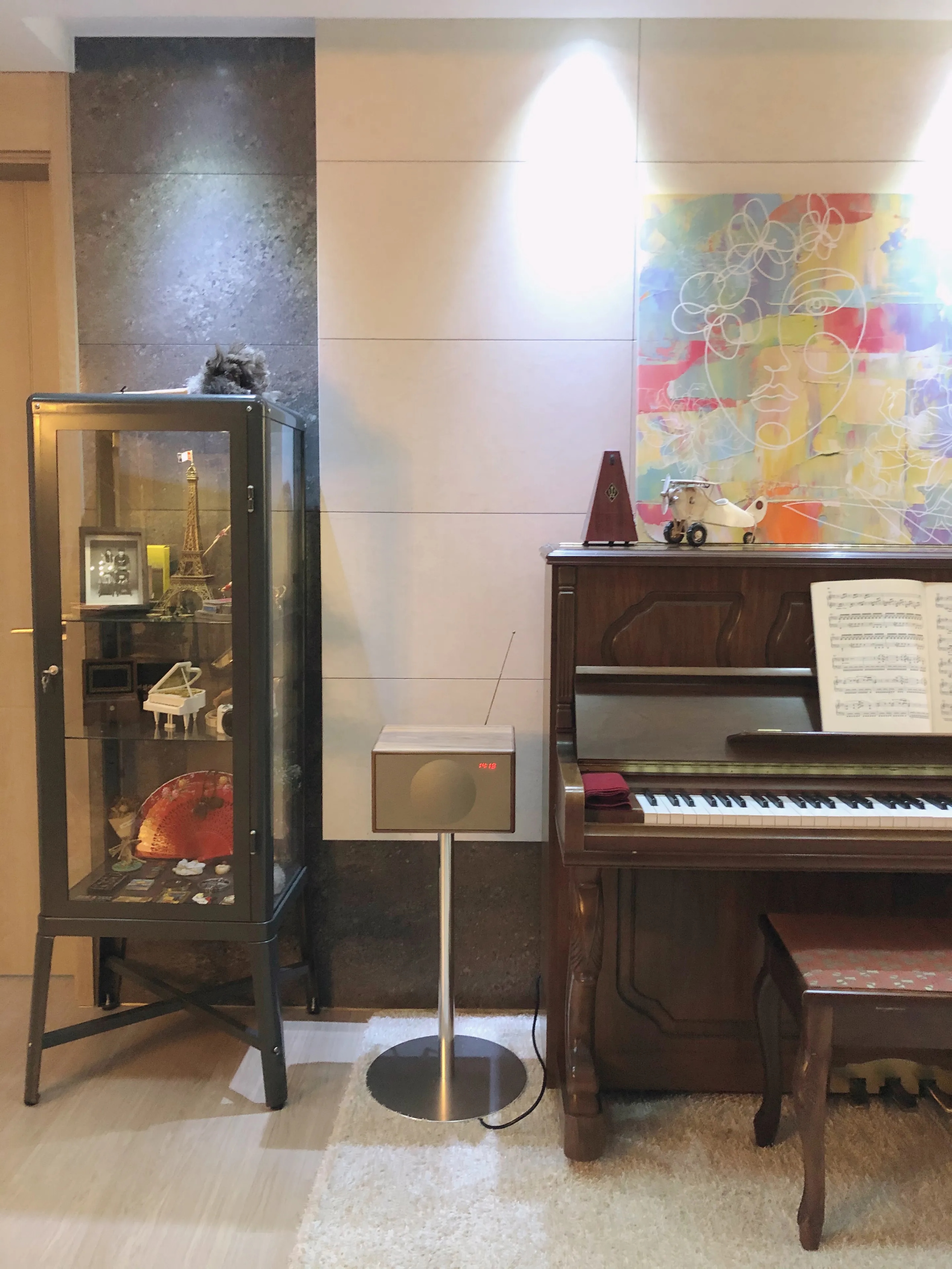 IKEA FABRIKÖR コレクションケースダークオレンジ57x47x150 FABRIKÖR ファブリコール コレクションケース, ダークグレー