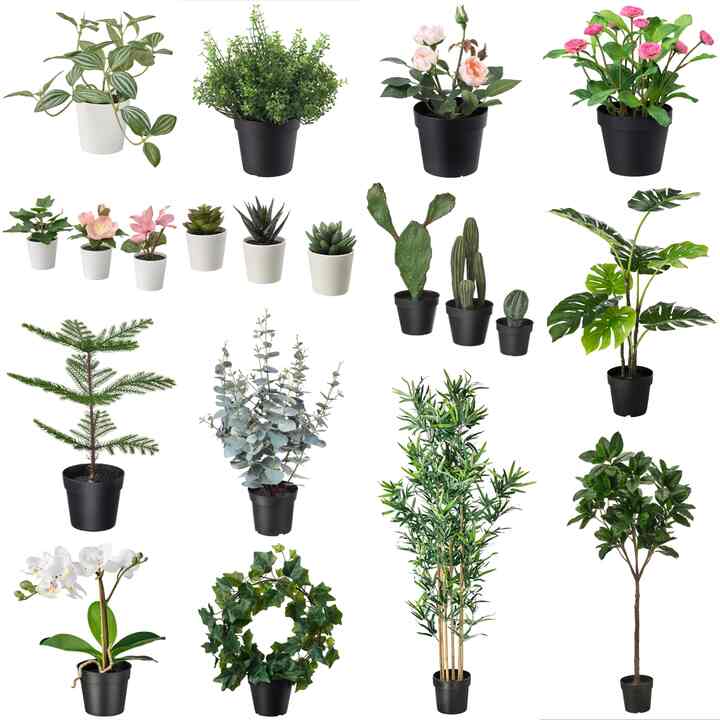 FEJKA フェイカ 人工観葉植物, 室内/屋外用 つり下げ型/ユーカリ