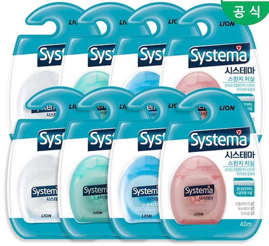 라이온 시스테마 스펀지 치실 X 8개