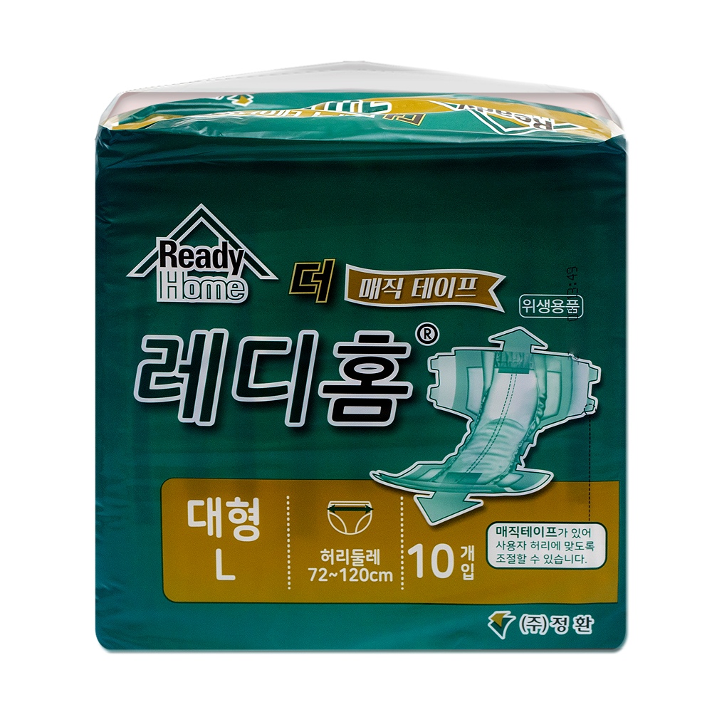 정환 레디홈 매직 성인용 고급 위생팬티 대형 1박스 80매