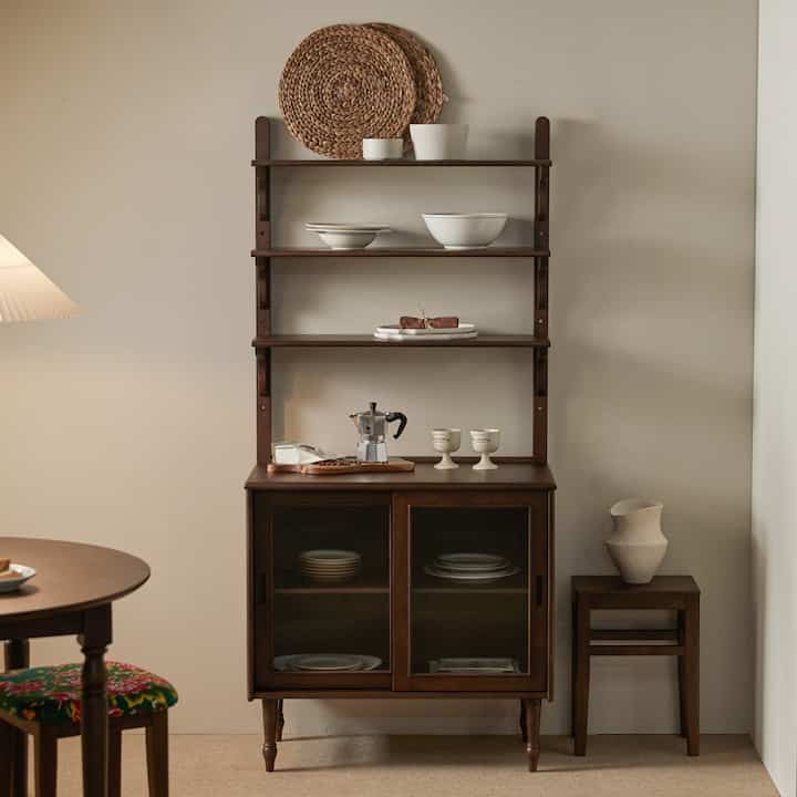 1952 木製おうちカフェキャビネット ウォールナット