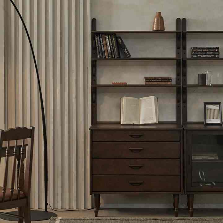 1954 ウッド ヴィンテージ風 ディスプレイラック