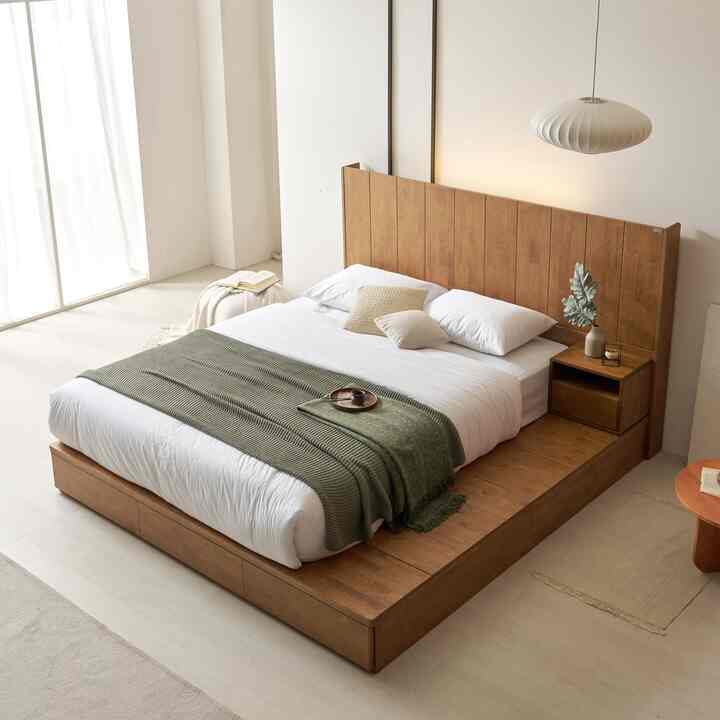 Dier 木材ベッドフレーム［4サイズ］
