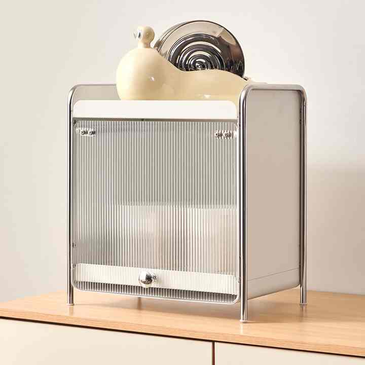 モダン スチール リビングボックス キッチン収納棚［2サイズ］