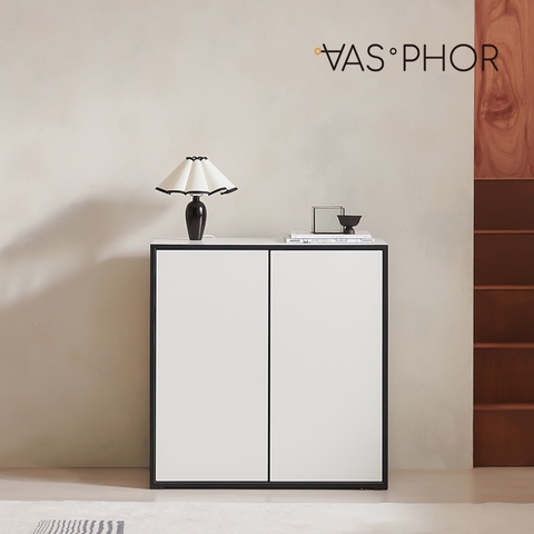 VASPHOR MUTTE キャビネット 80cm［3色］ ホワイト ブラック 加工木材 