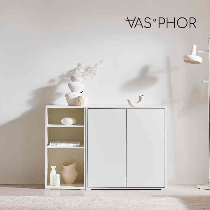 MUTTE 収納棚・キャビネットセット 120cm［3色］