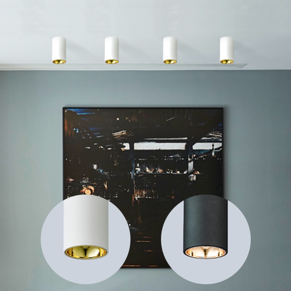 휴빛조명 티티 실린더 직부등 COB LED 3W 55파이
