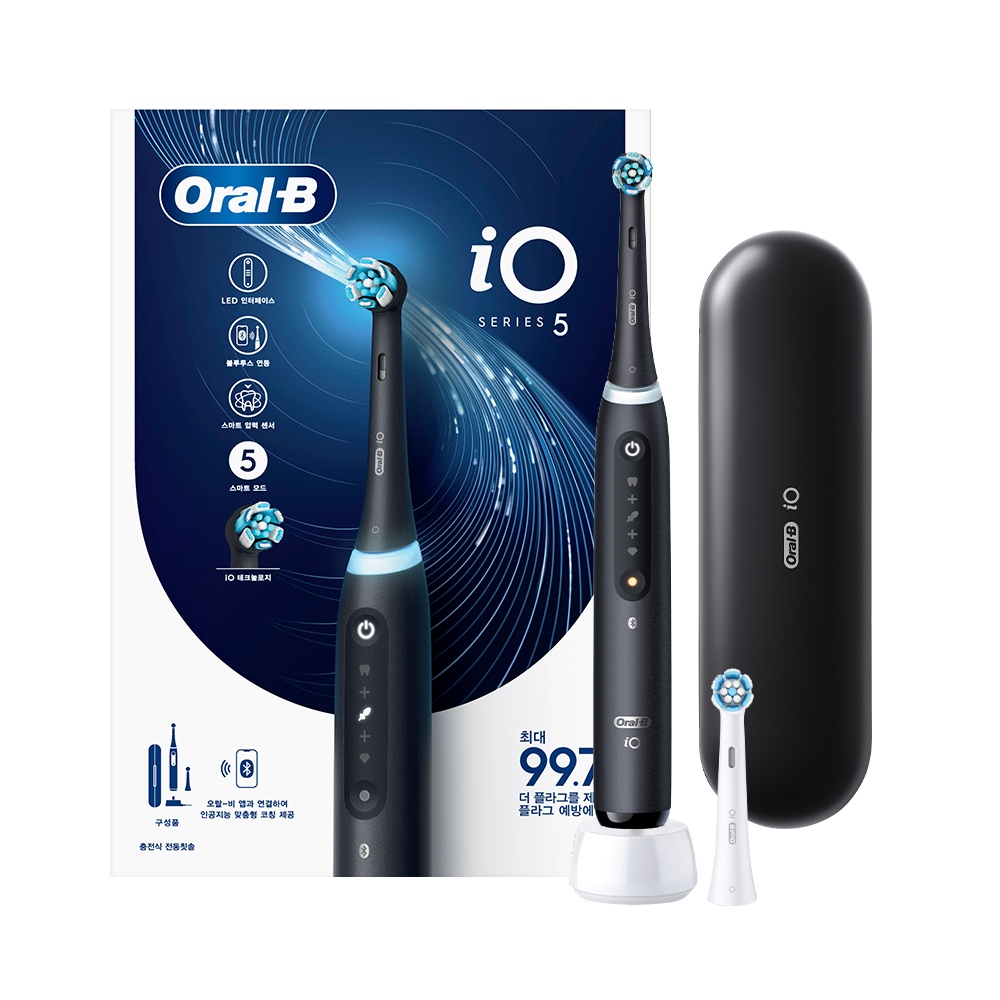 Oral-B 전동칫솔 iO5 매트 블랙 가격 추이 오랄비 Oral-B 전동칫솔 iO5 매트 블랙 - 최저가 193,030원