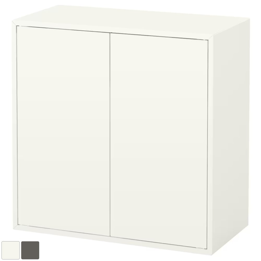 EKETエーケト　キャビネット　扉2/棚板2付　状態綺麗なほう IKEA EKET エーケト キャビネット 扉2/棚板1付き［2色］ | 棚