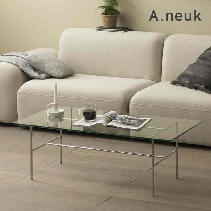  H squere ガラス テーブル