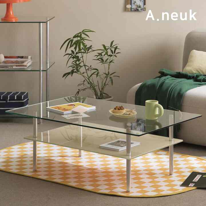 ブリーズポップ 強化ガラス リビングテーブル 1000サイズ