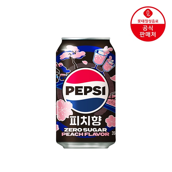 롯데칠성 펩시 제로슈거 피치향 355ml*24개