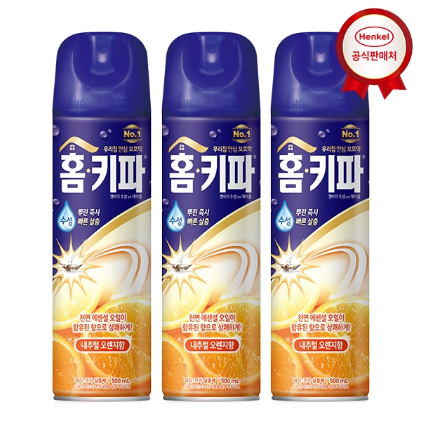 홈키파 500ml x3개 오렌지 에어졸 가격 비교 홈키파 홈키파 500ml x3개 오렌지 에어졸