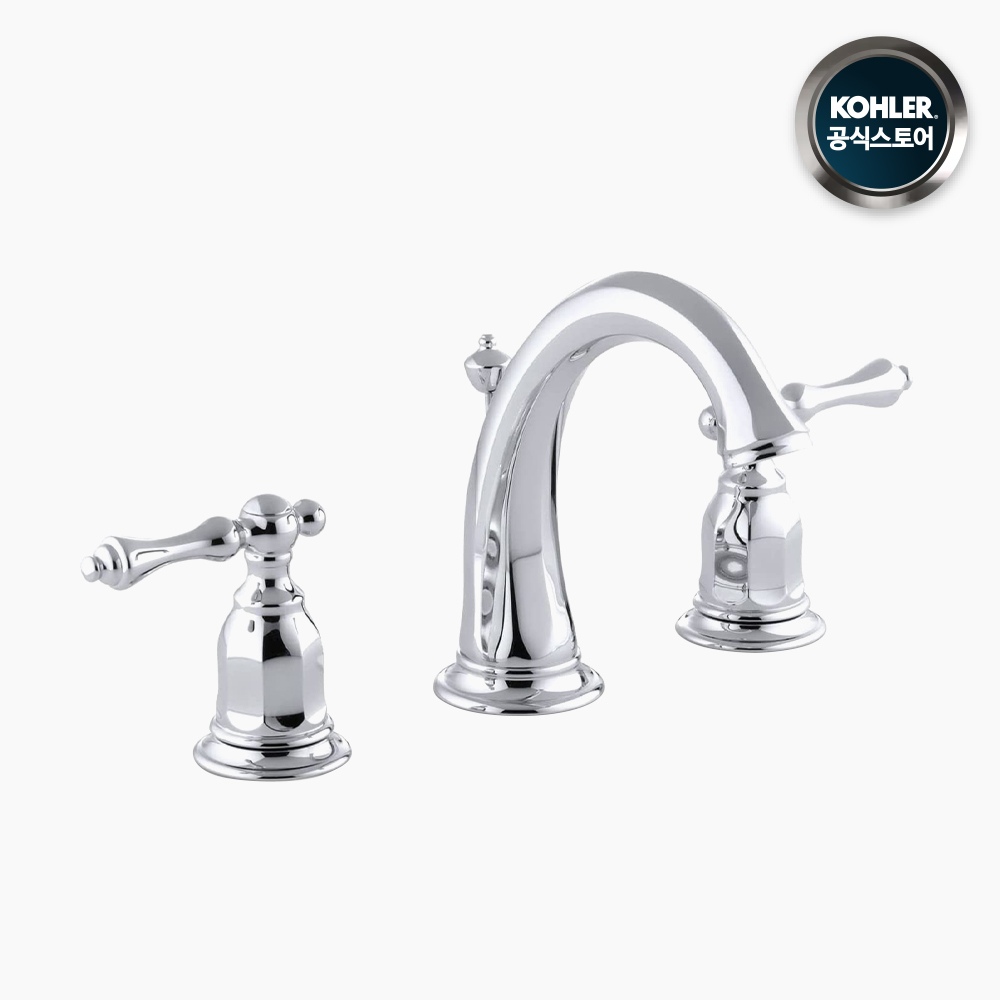 욕실샤워수전 > KOHLER 13491T-4-CP 켈스톤 크롬 3홀 8인치 대붙이 세면 수전 | 오늘의집 쇼핑