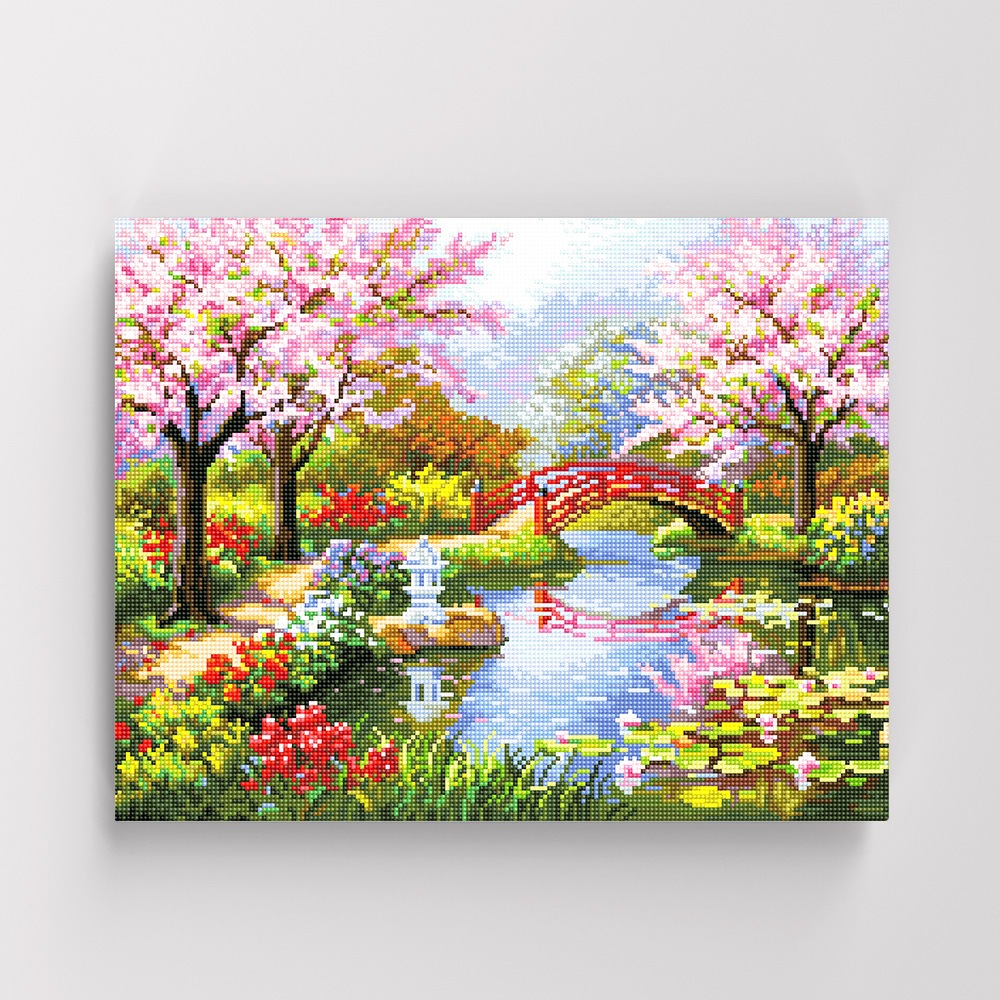 오늘의집 DIY캔버스형 보석십자수 40x50cm 무릉도원