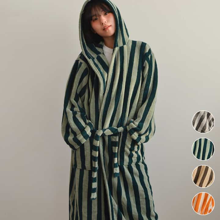 HOOD ROBE タオル ガウン［4色］