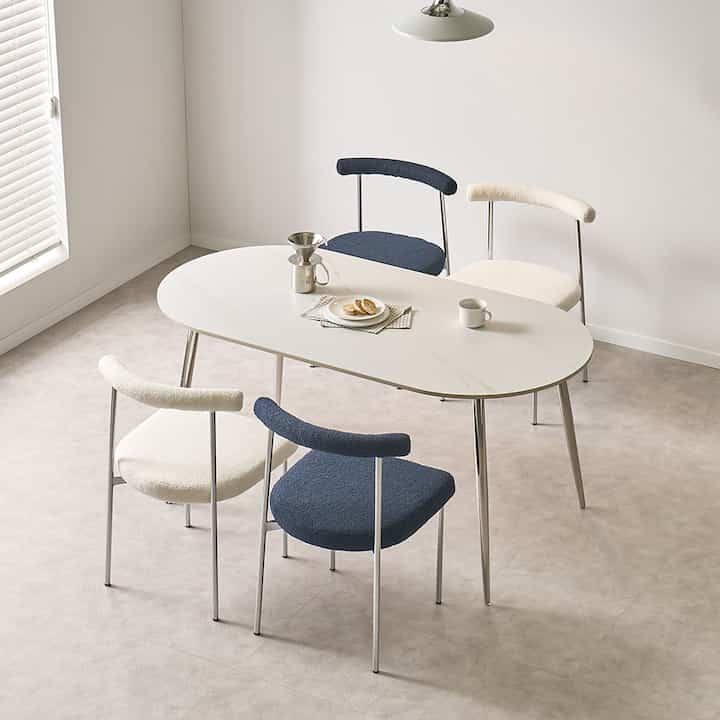 Bailey セラミック ダイニングテーブル［2色・3サイズ］