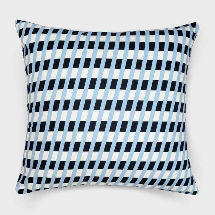 Cross Strips Sky blue クッションカバー 50x50