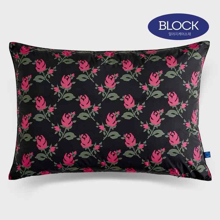 Vintage Rose パターン レイヤード 枕カバー