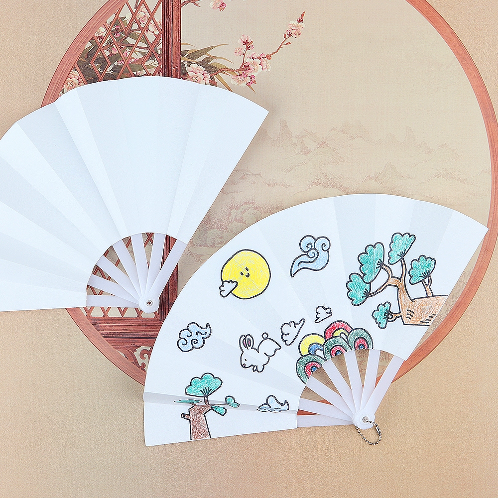 오늘의집 유니아트 DIY752 접이부채만들기 무지