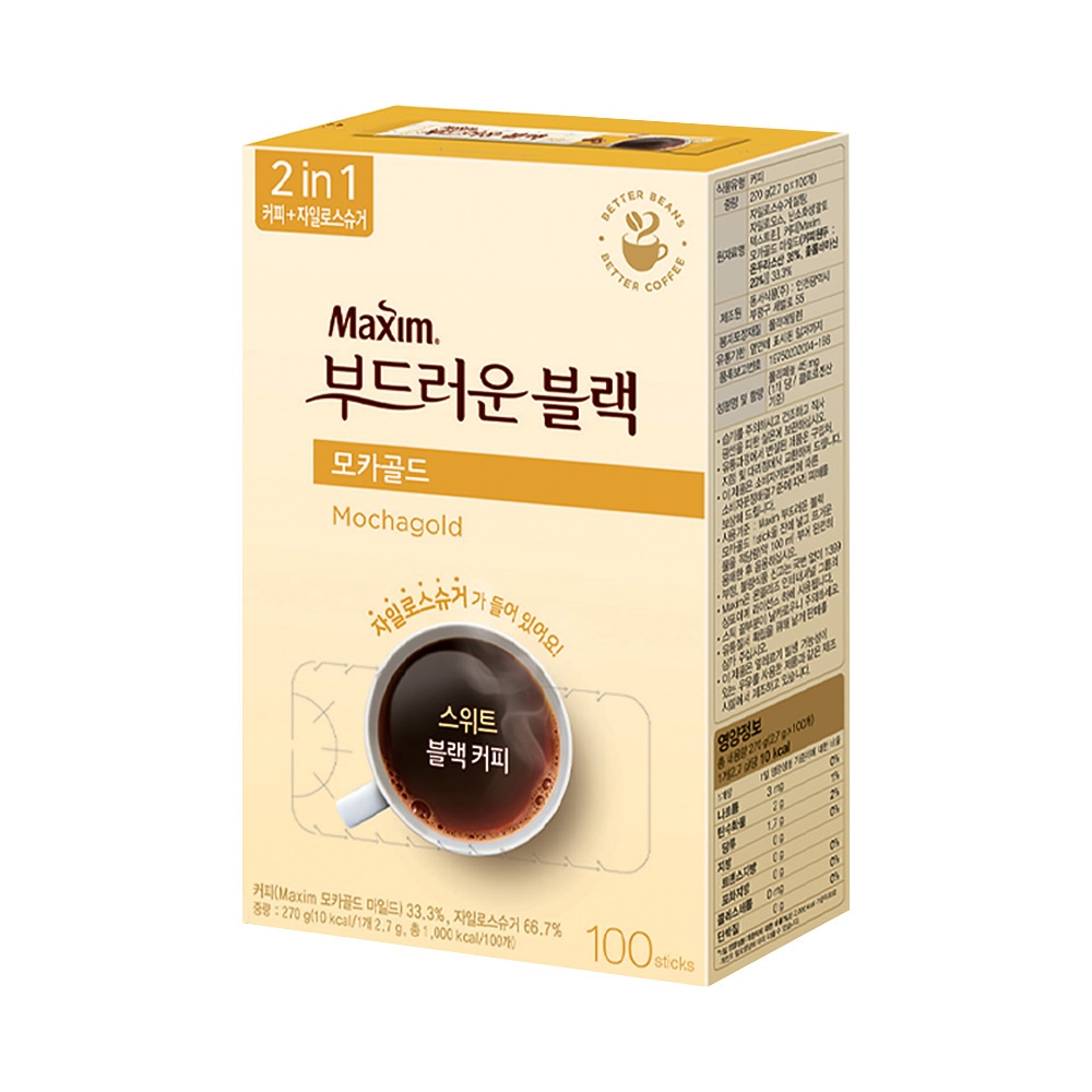 치바리아 동서 맥심 부드러운블랙 모카골드 100T