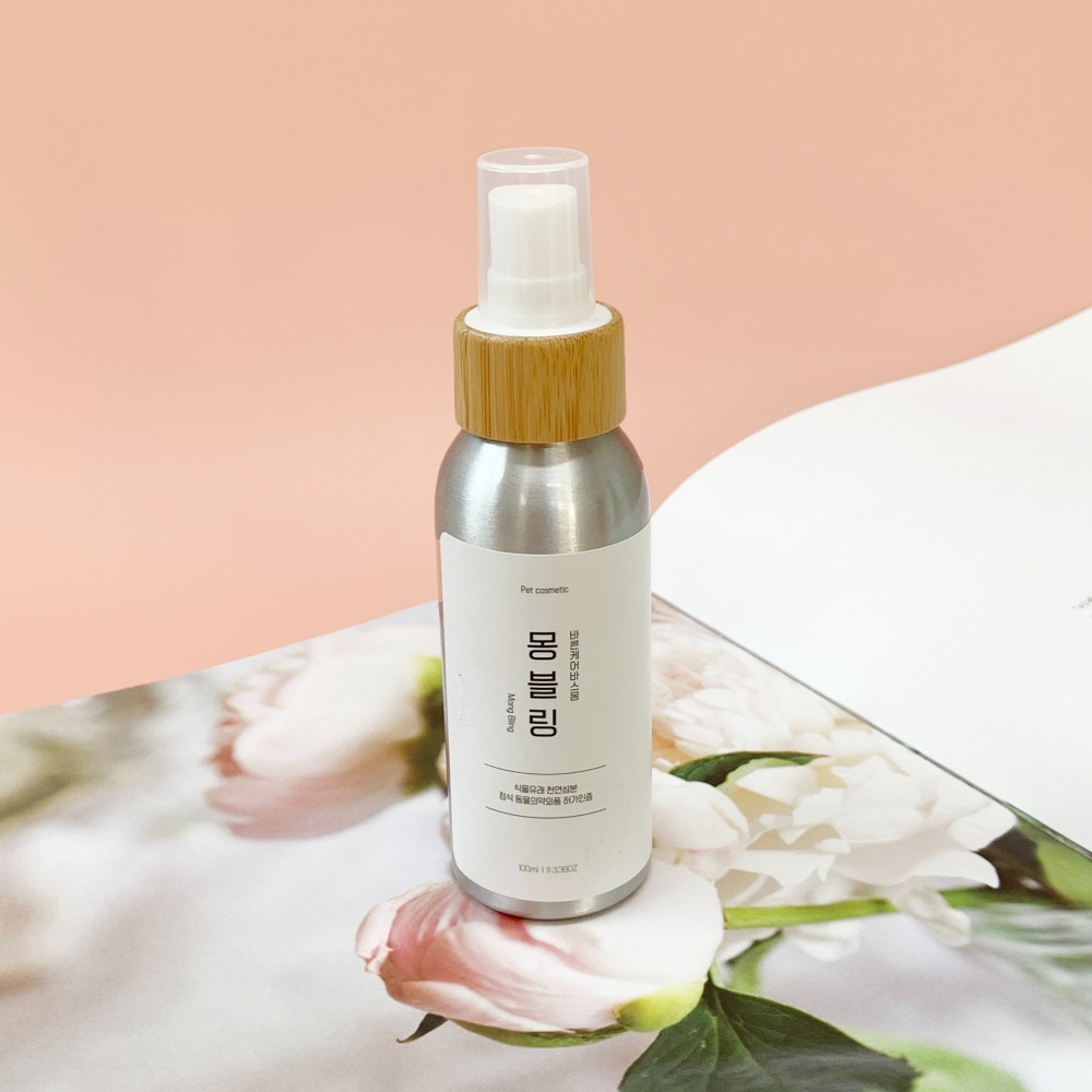 바스몽 바스몽 강아지 천연 미스트 애견 향수 정전기 엉킨털 에센스 몽블링 100ml