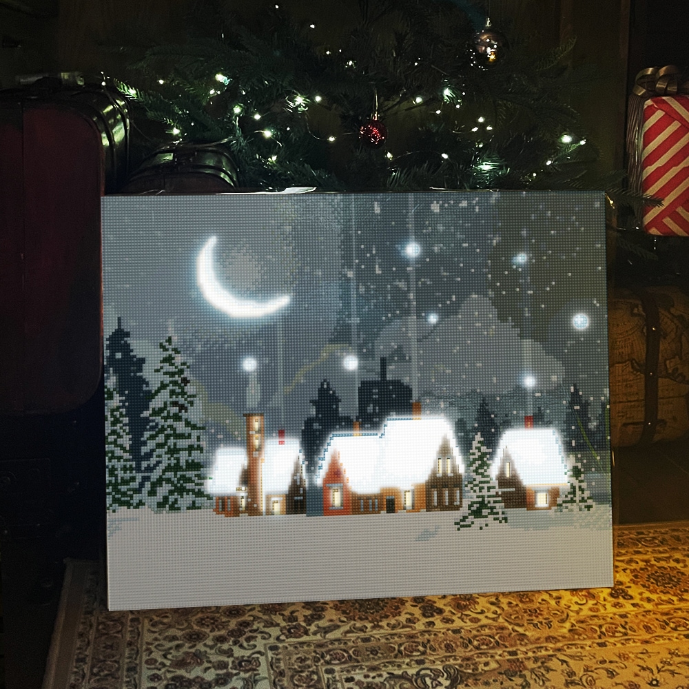 DIY LED 보석십자수 - 눈 내리는 마을 LB66 (40x50) 가격 비교 아디코 DIY LED 보석십자수 - 눈 내리는 마을 LB66 (40x50)