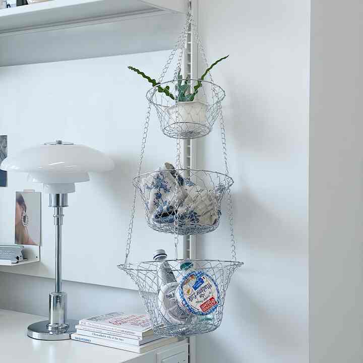 ワイヤーバスケット3段