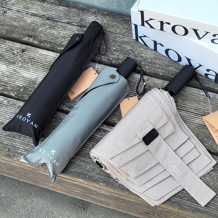 크로반 크로반 3단자동우산 링클프리 튼튼한 접이식 우산 KR32