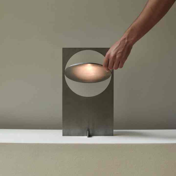 Vintage Silver テーブルランプ