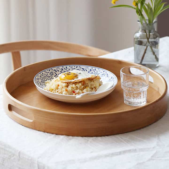 ウッド ハンドル トレイ［2サイズ］